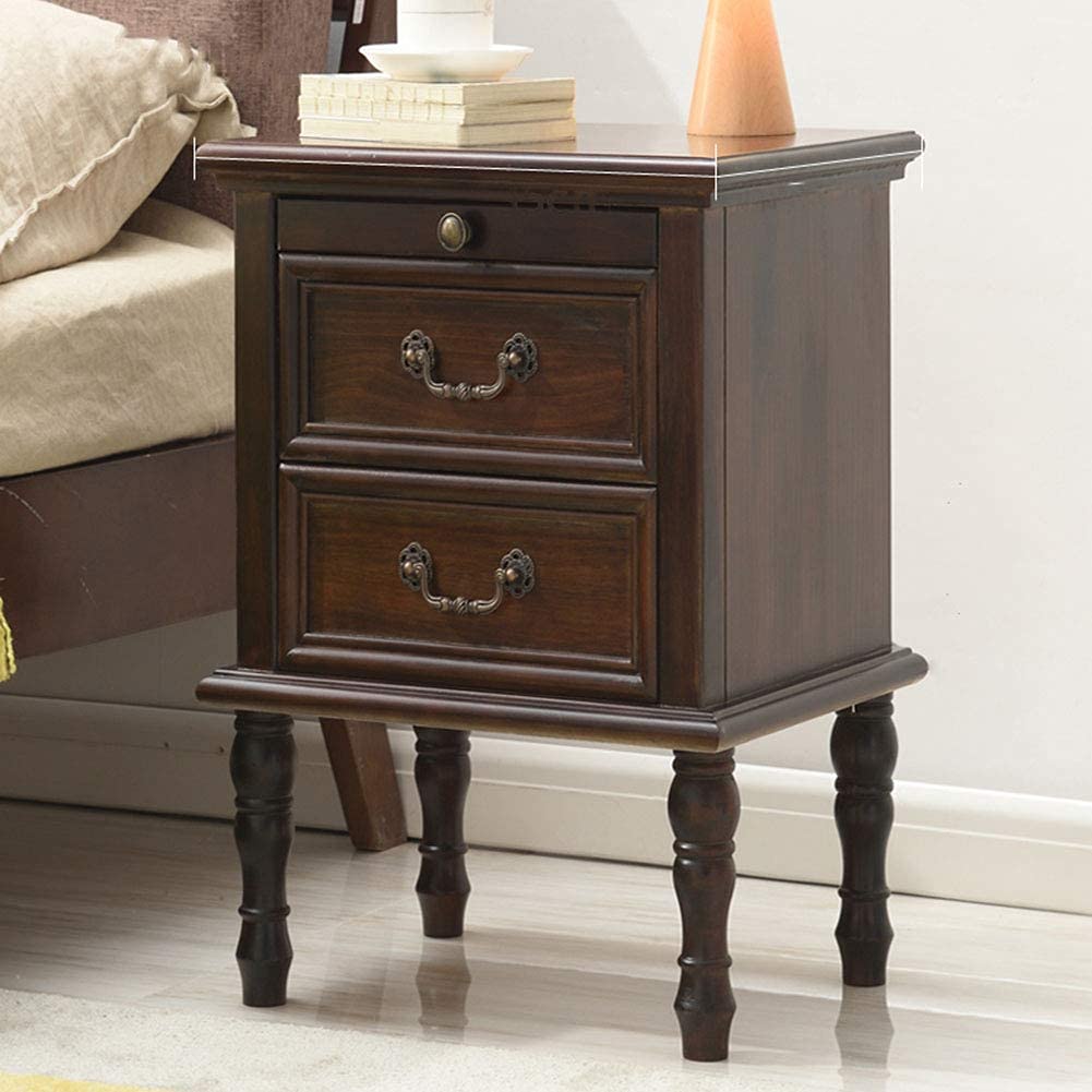最終値下　FILM Bed side chest 1960s Vintage Solid Wood Bedside Table with 2 Drawers and 4 Wooden Legs